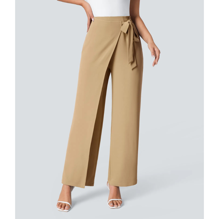 BumFlair - Elegant Fit Wide-Leg Work Pants for Women