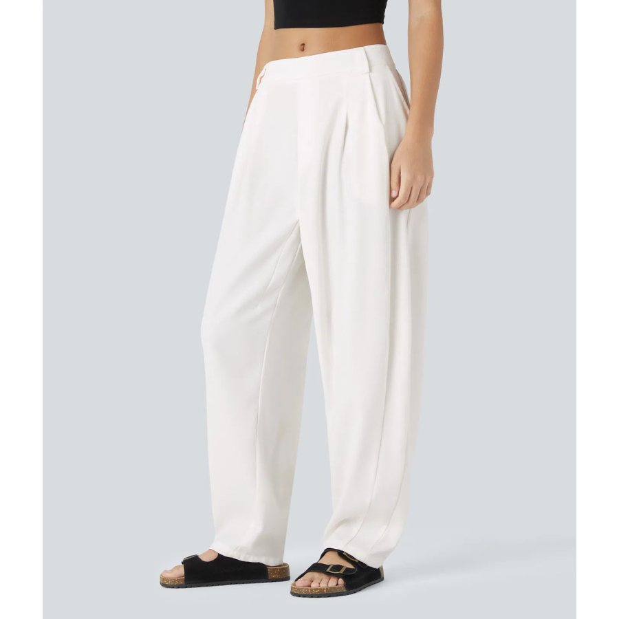 BumFlair – Flexible Comfort Barrel Leg Pants for Women