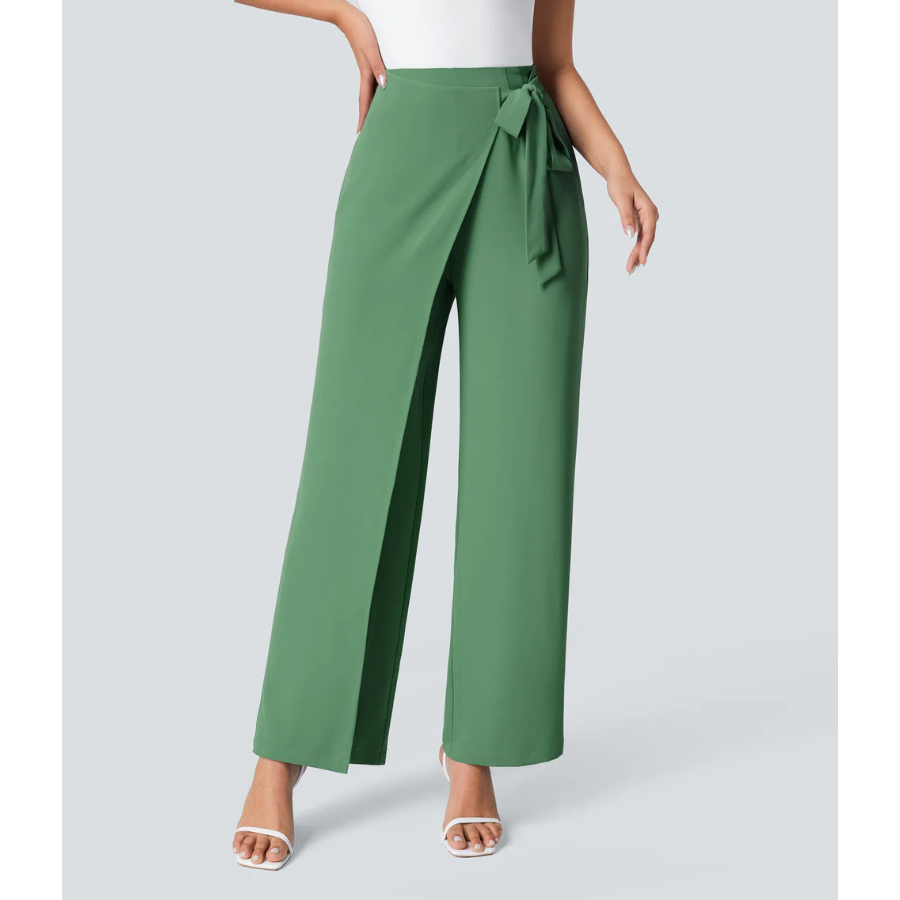 BumFlair - Elegant Fit Wide-Leg Work Pants for Women