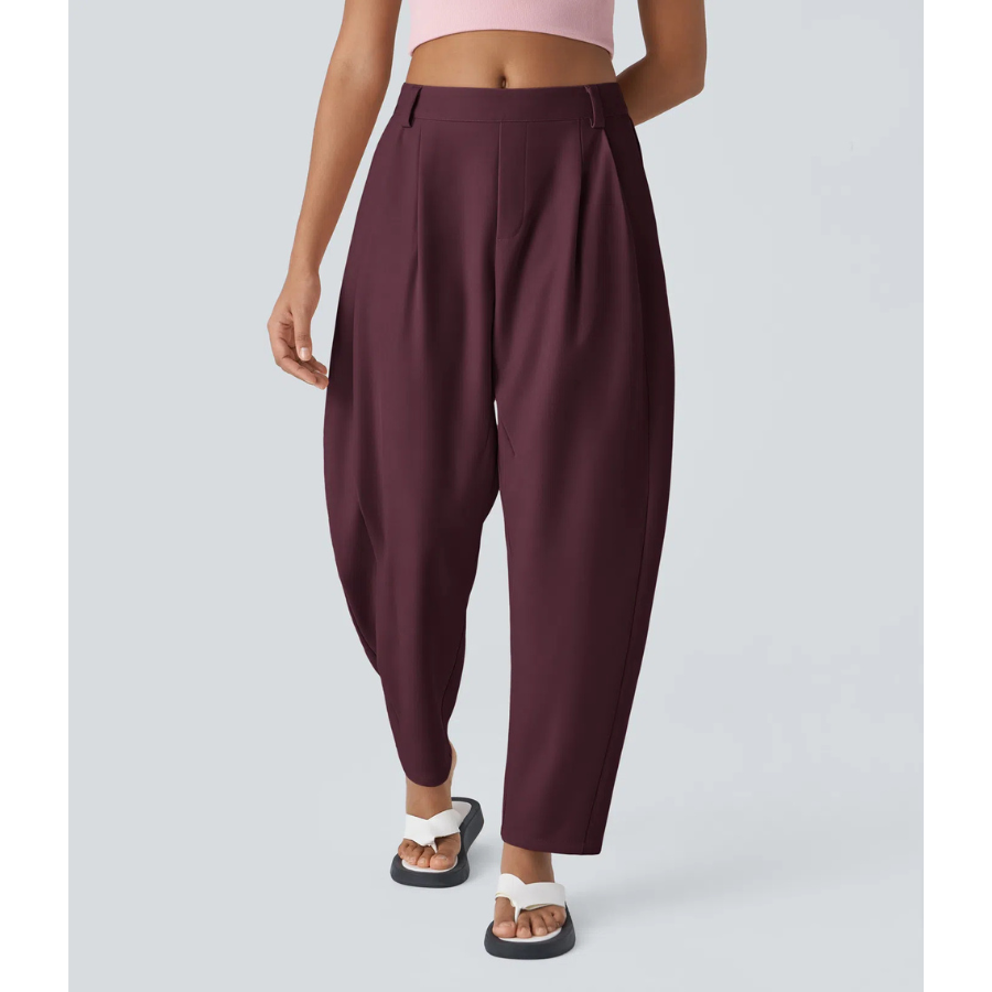 BumFlair – Flexible Comfort Barrel Leg Pants for Women