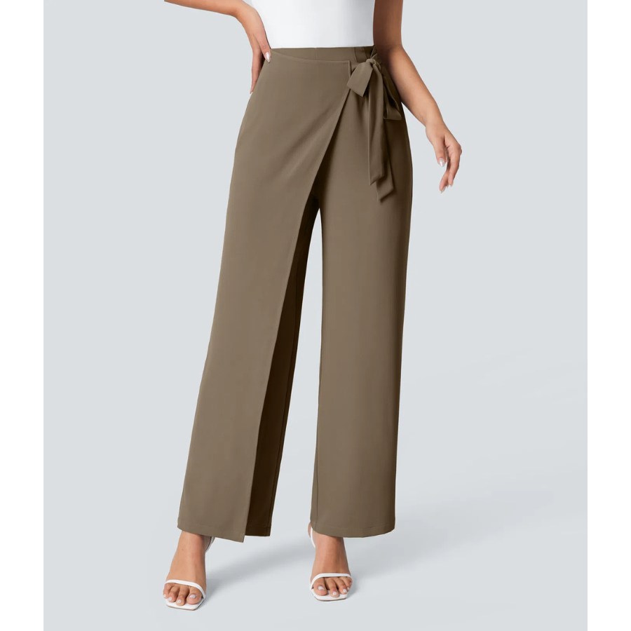 BumFlair - Elegant Fit Wide-Leg Work Pants for Women