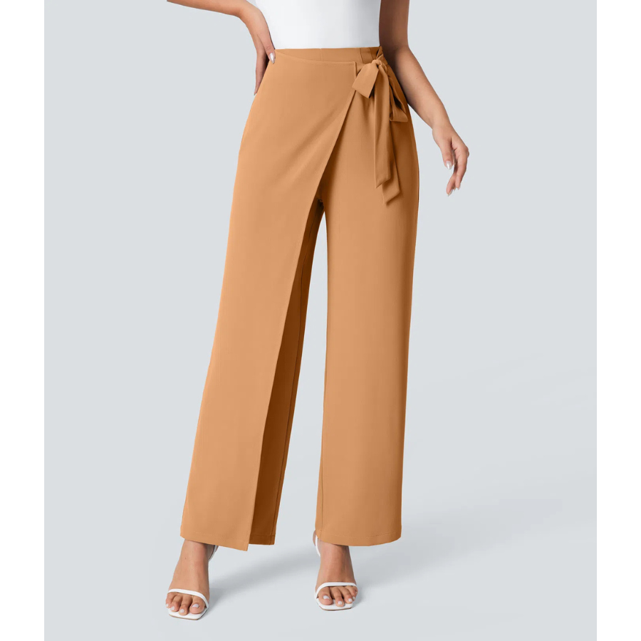 BumFlair - Elegant Fit Wide-Leg Work Pants for Women