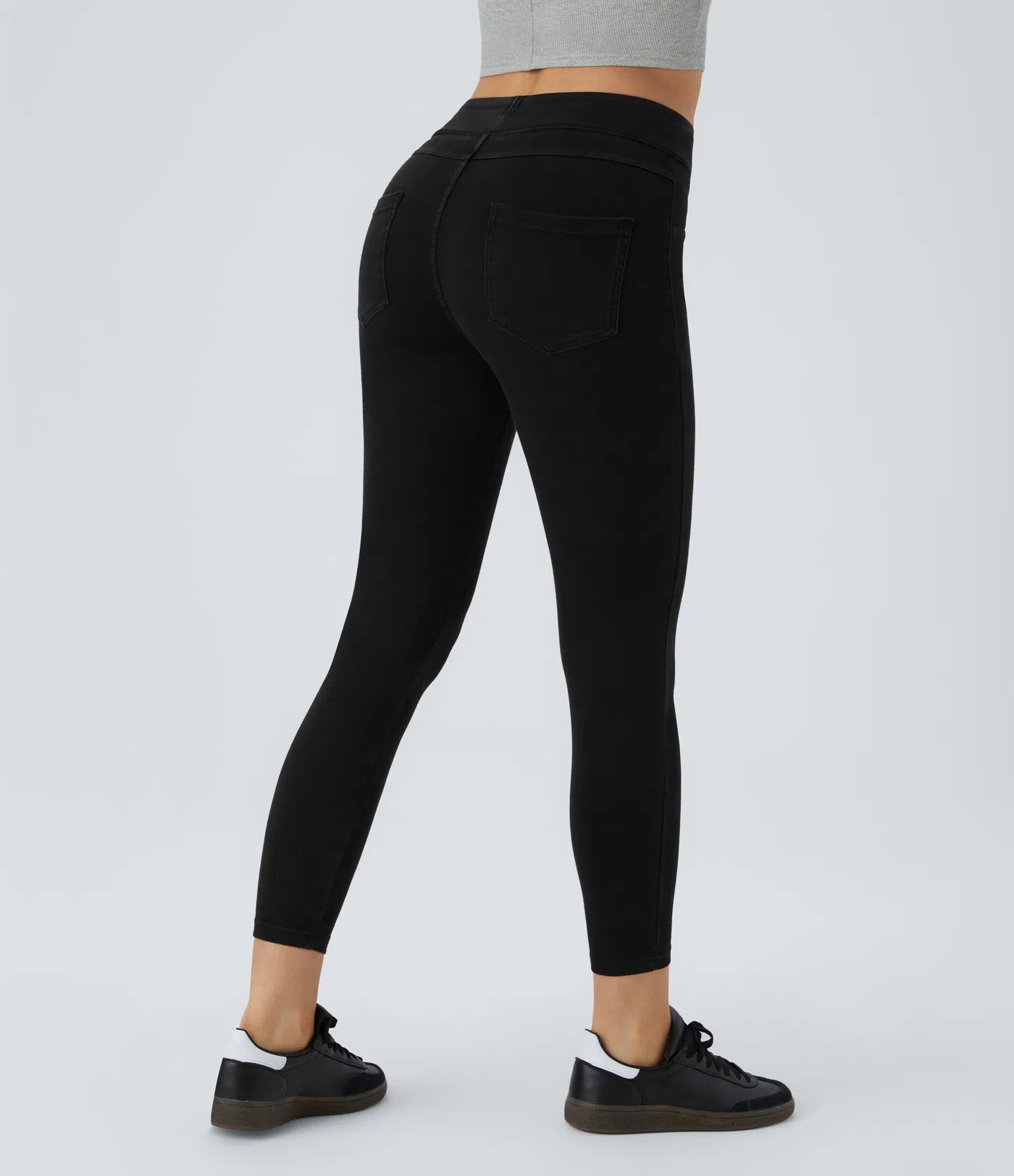 BumFlair - High Waisted Pocket Denim Casual Leggings