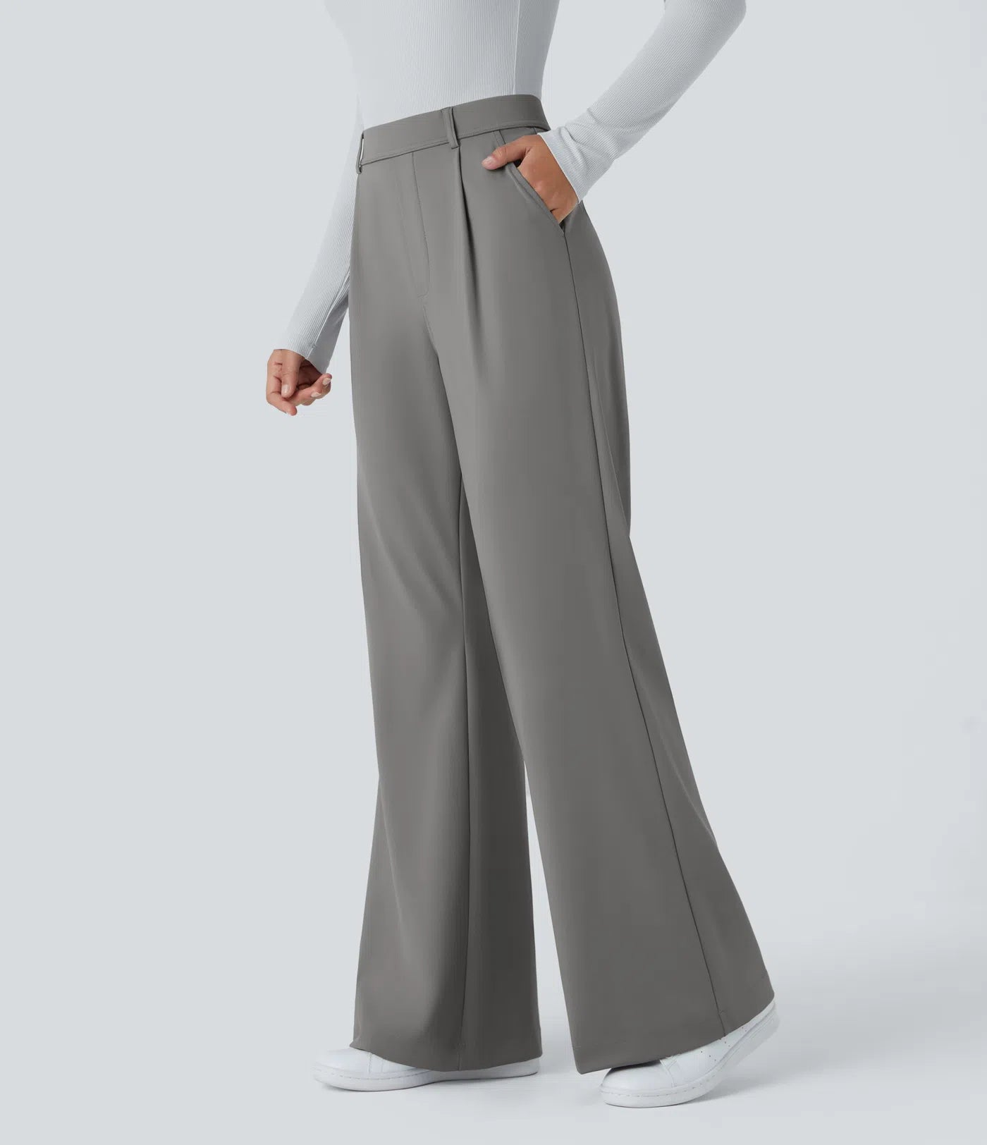 BumFlair - DayStretch High Waisted Pocket Work Flare Pants
