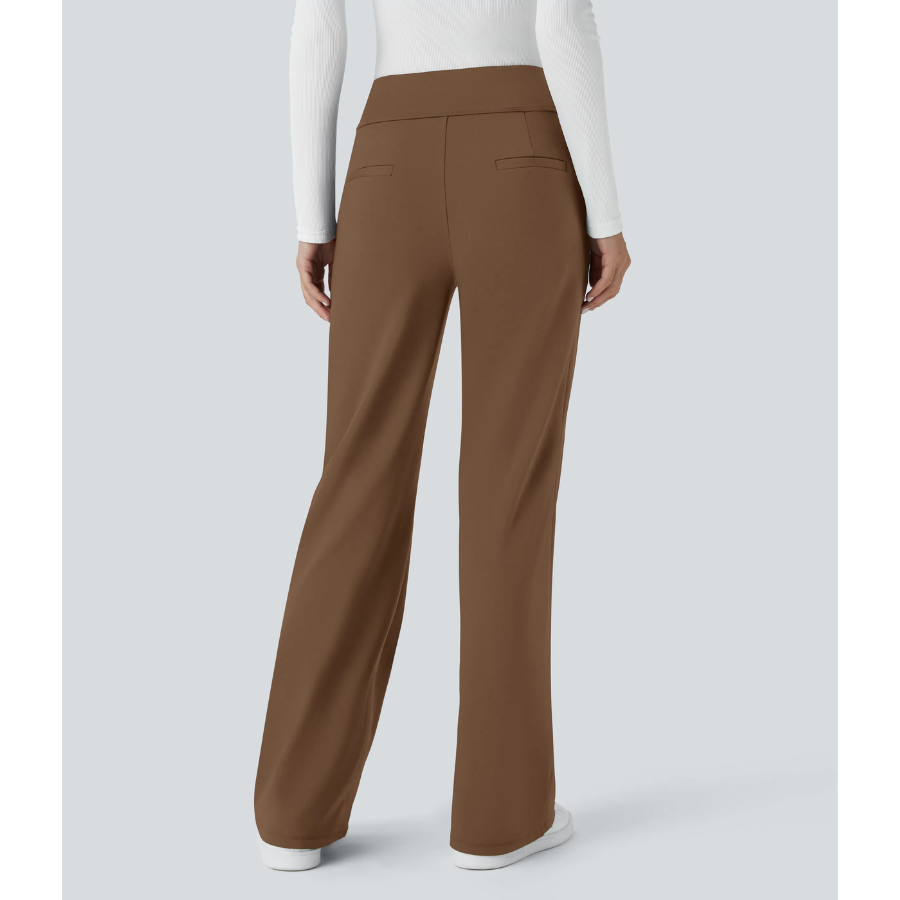 BumFlair - Stretch Comfort Work Flare Pants for Women