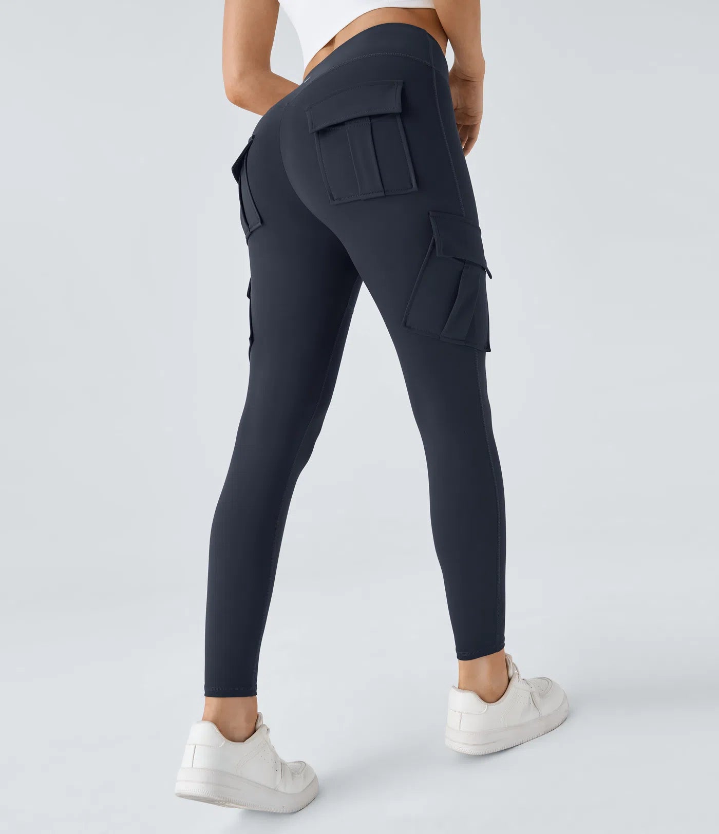 BumFlair - DayStretch High Waisted Cargo Pocket Skinny Yoga Leggings