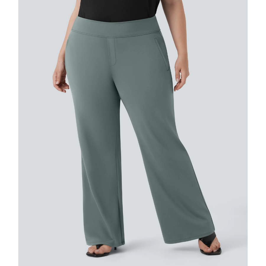 BumFlair - Stretch Comfort Work Flare Pants for Women