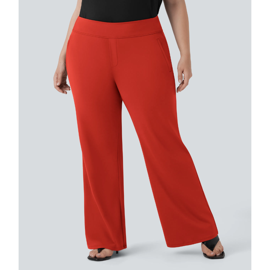 BumFlair - Stretch Comfort Work Flare Pants for Women