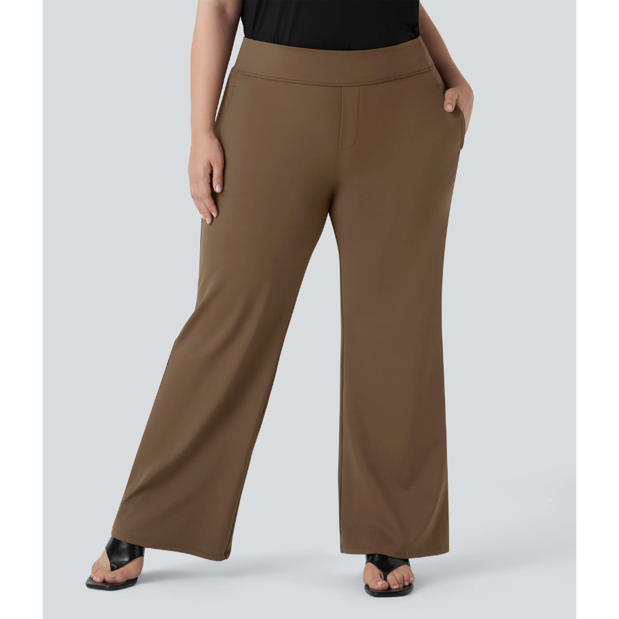 BumFlair - Stretch Comfort Work Flare Pants for Women