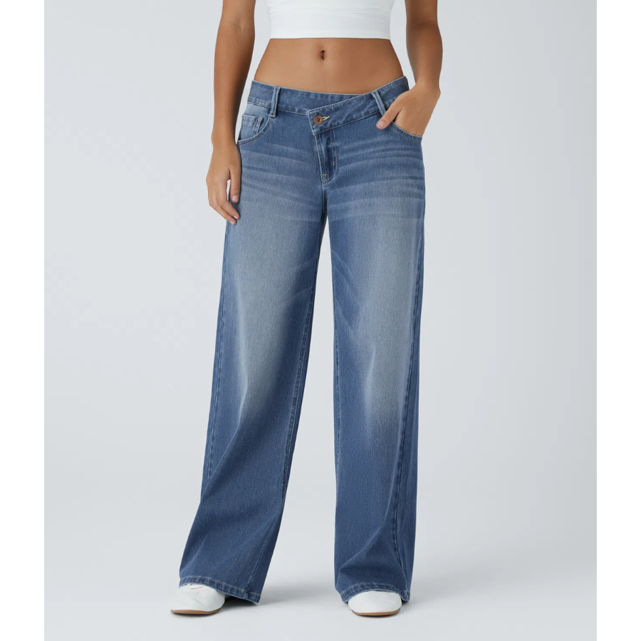 BumFlair - Stretch Comfort Wide-Leg Jeans for Women
