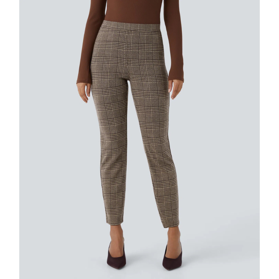 BumFlair – Stretch Comfort Houndstooth Pants for Women