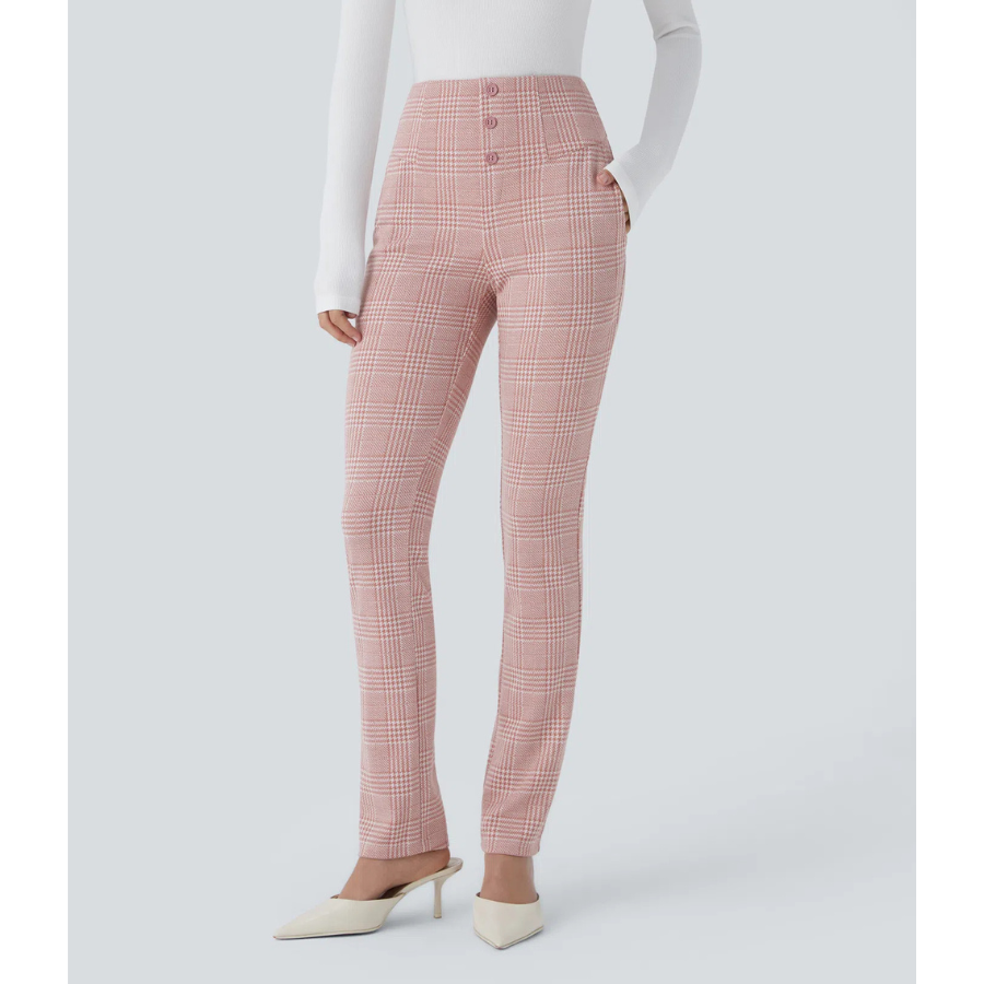 BumFlair – Flexible Comfort Plaid Pants for Women