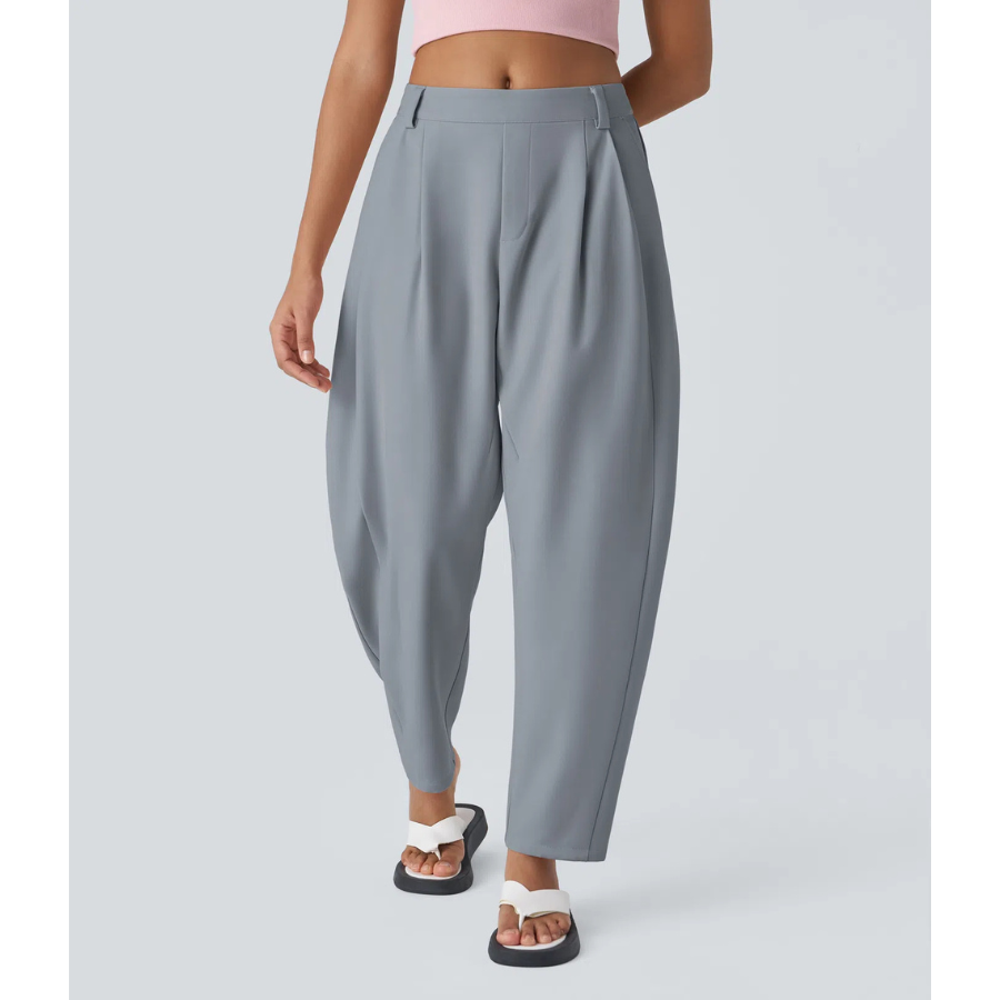 BumFlair – Flexible Comfort Barrel Leg Pants for Women