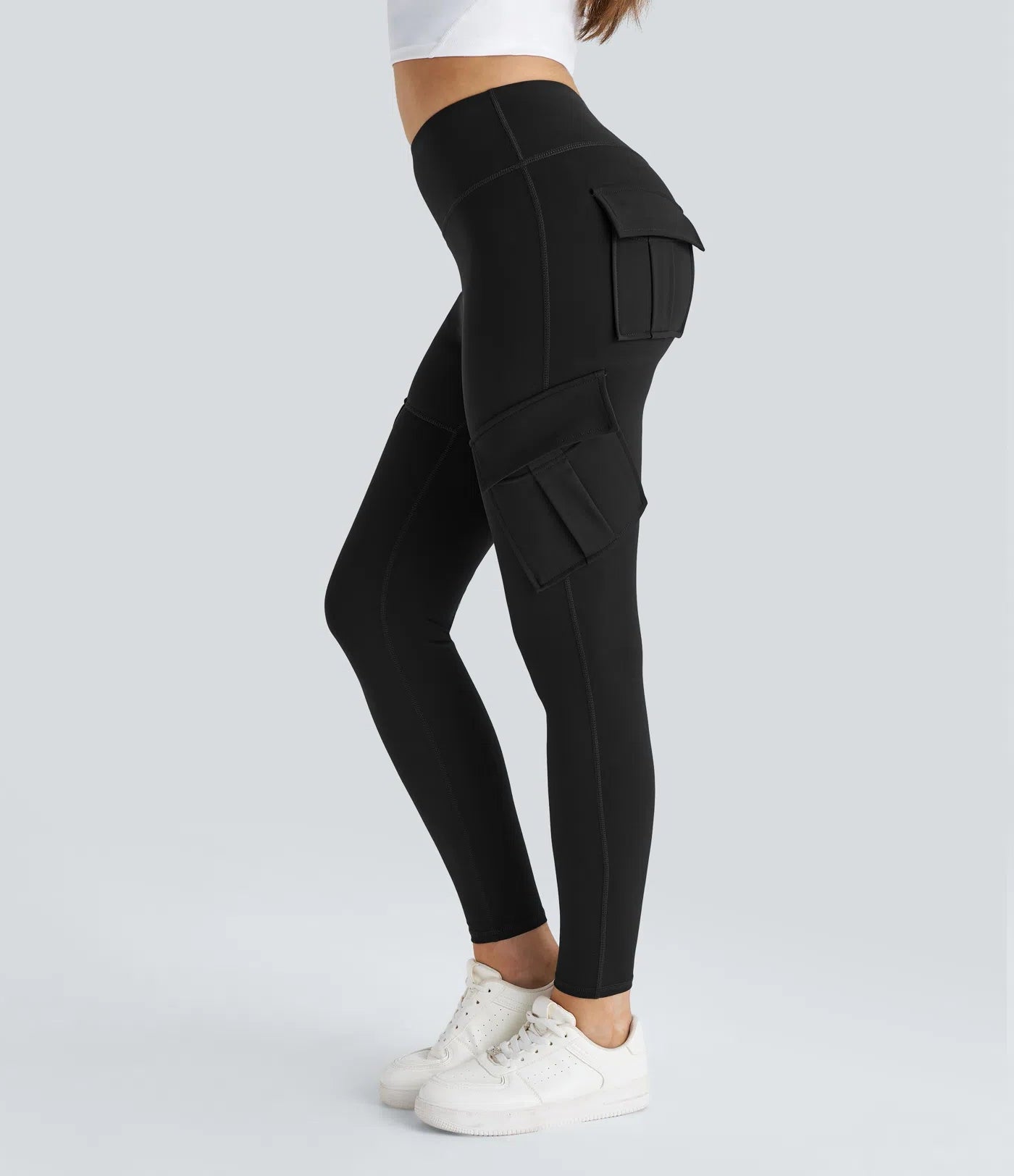 BumFlair - DayStretch High Waisted Cargo Pocket Skinny Yoga Leggings