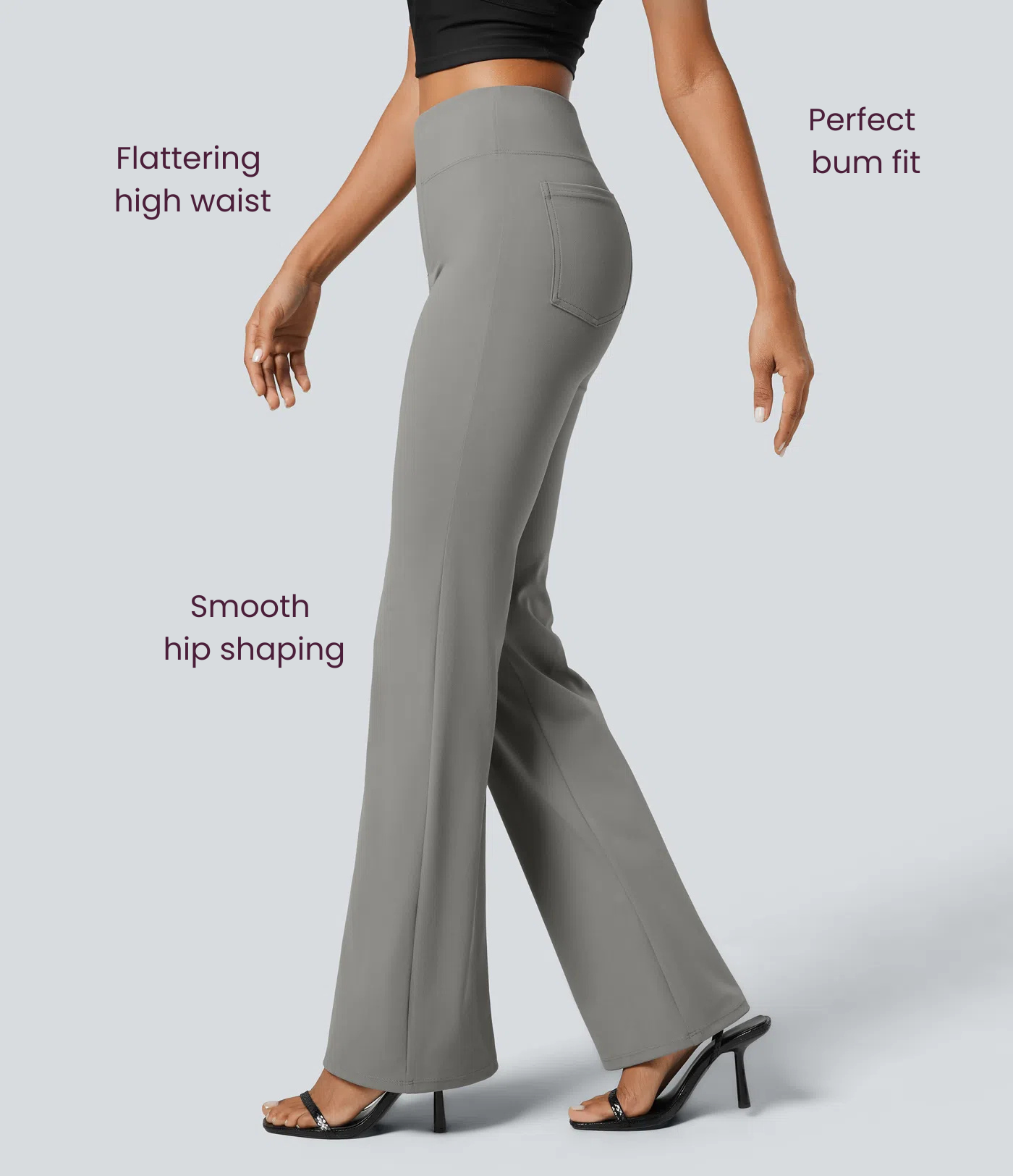 BumFlair - SculptKnit High Waisted Pocket Work Pants