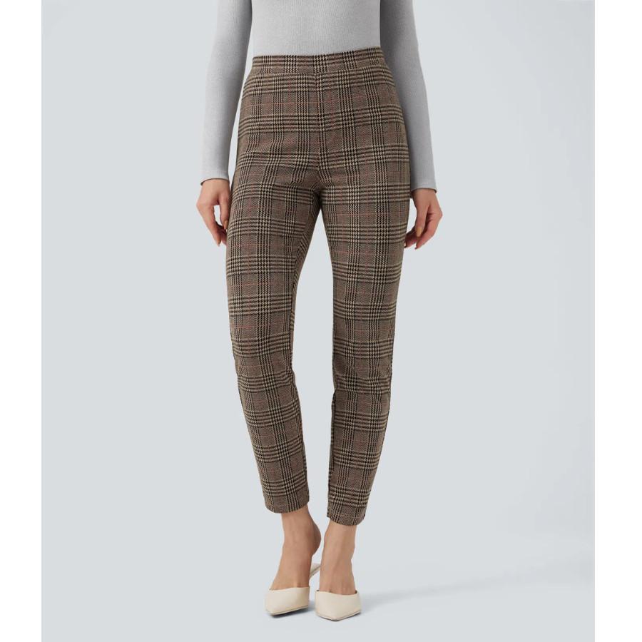 BumFlair – Stretch Comfort Houndstooth Pants for Women