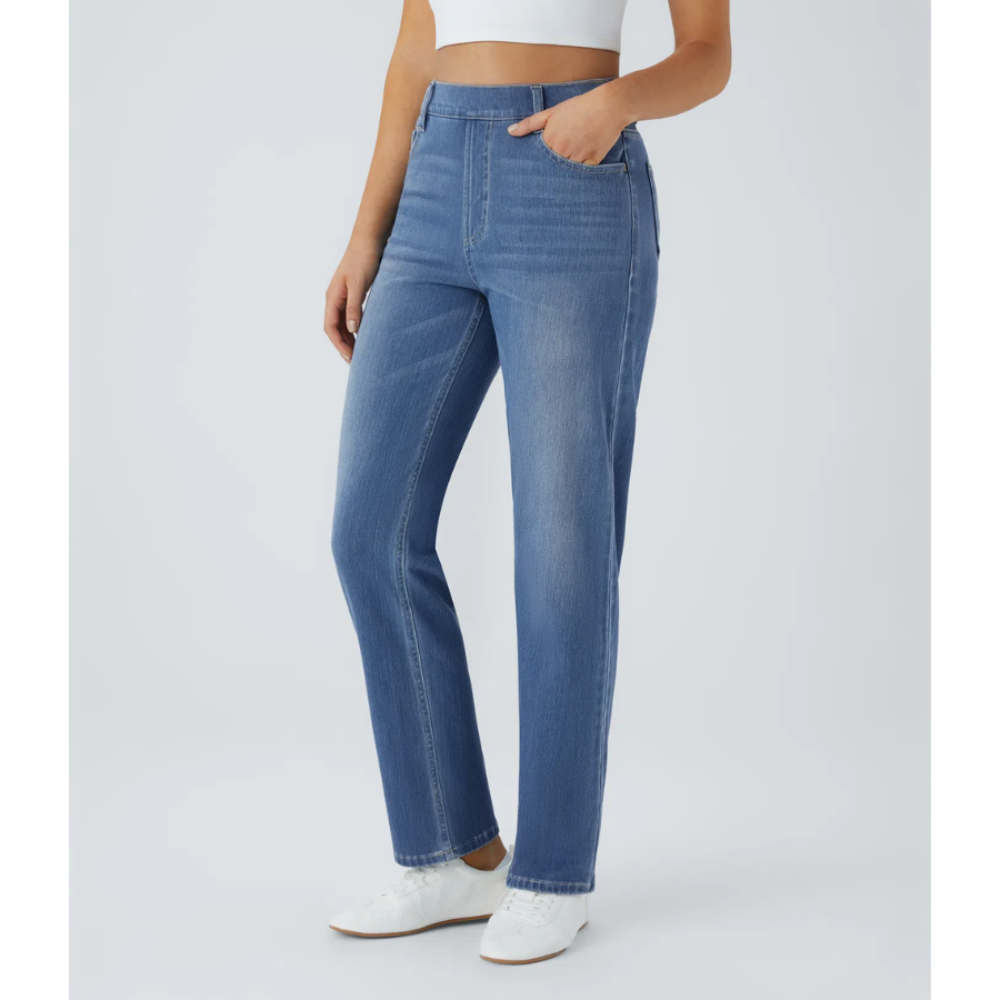 BumFlair - Stretch Comfort Straight-Leg Jeans for Women