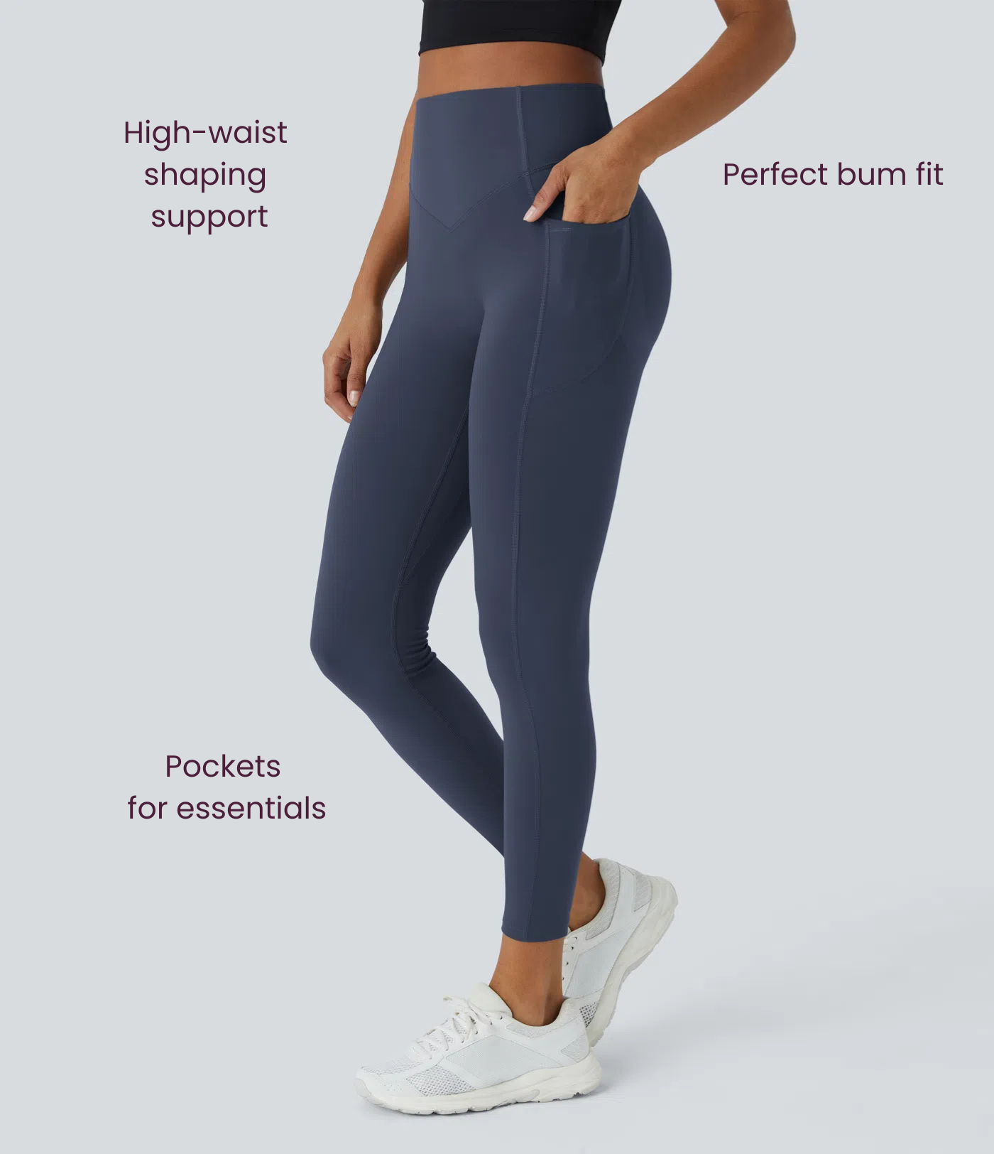 BumFlair – High Waisted Scrunch Butt Lifting Tummy Control Pocket Shaping Training Leggings