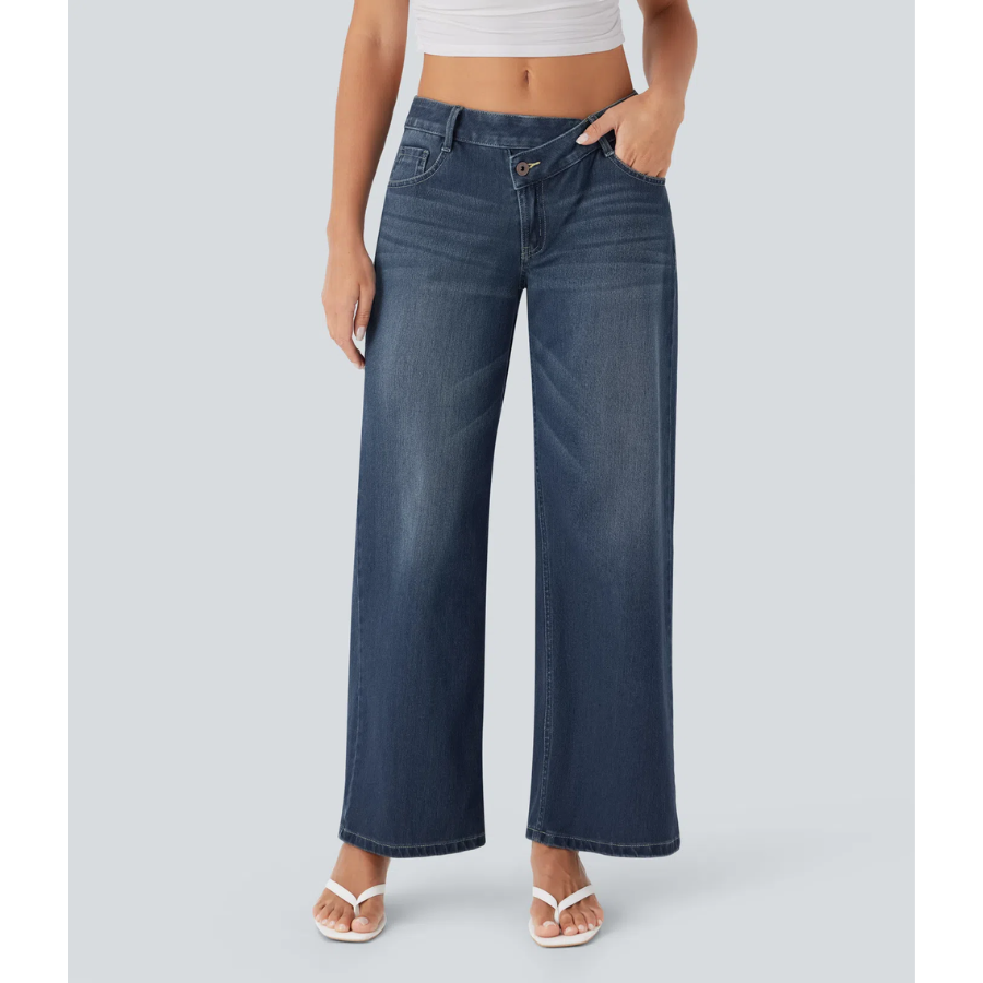 BumFlair - Stretch Comfort Wide-Leg Jeans for Women