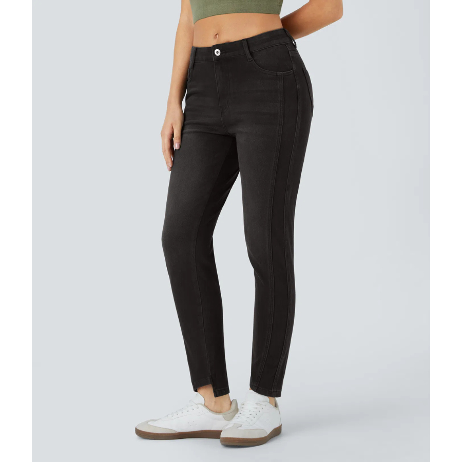 BumFlair – Smooth Comfort Zipper Pocket Jeans for Women