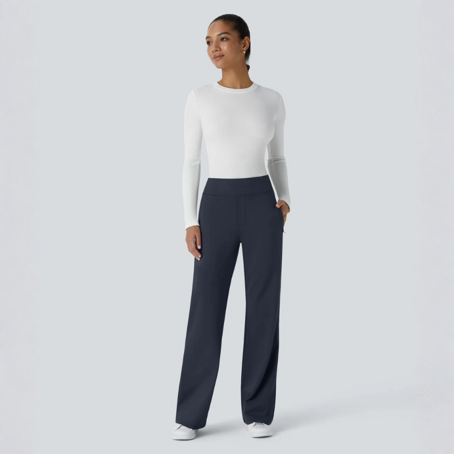BumFlair - Stretch Comfort Work Flare Pants for Women