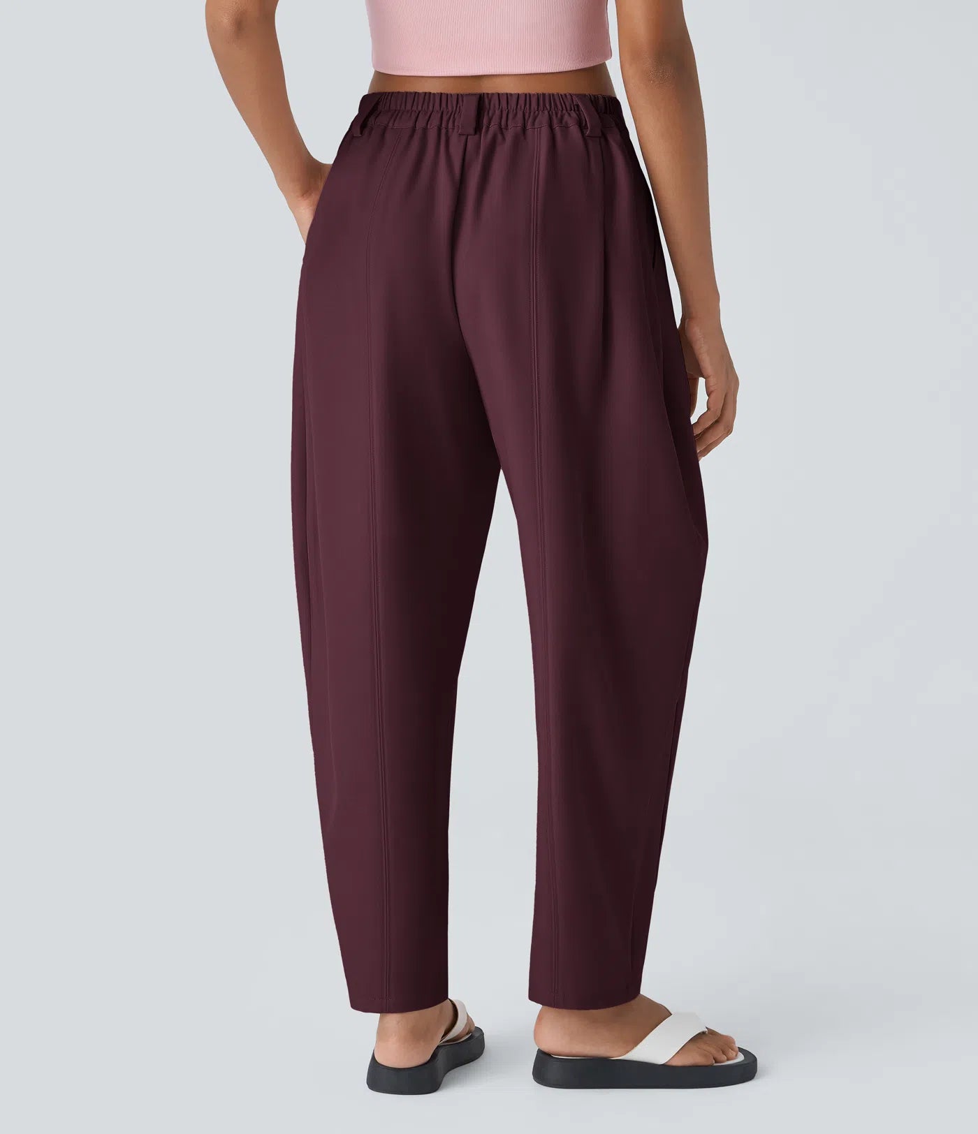 BumFlair – Mid Rise Pocket Barrel Leg Work Pants