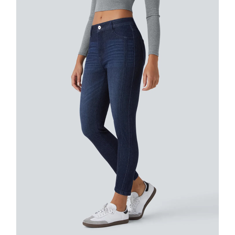 BumFlair – Smooth Comfort Zipper Pocket Jeans for Women