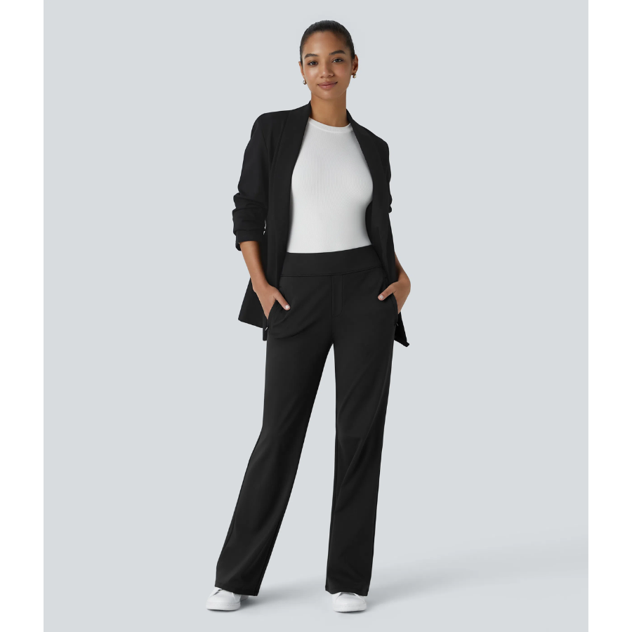 BumFlair - Stretch Comfort Work Flare Pants for Women