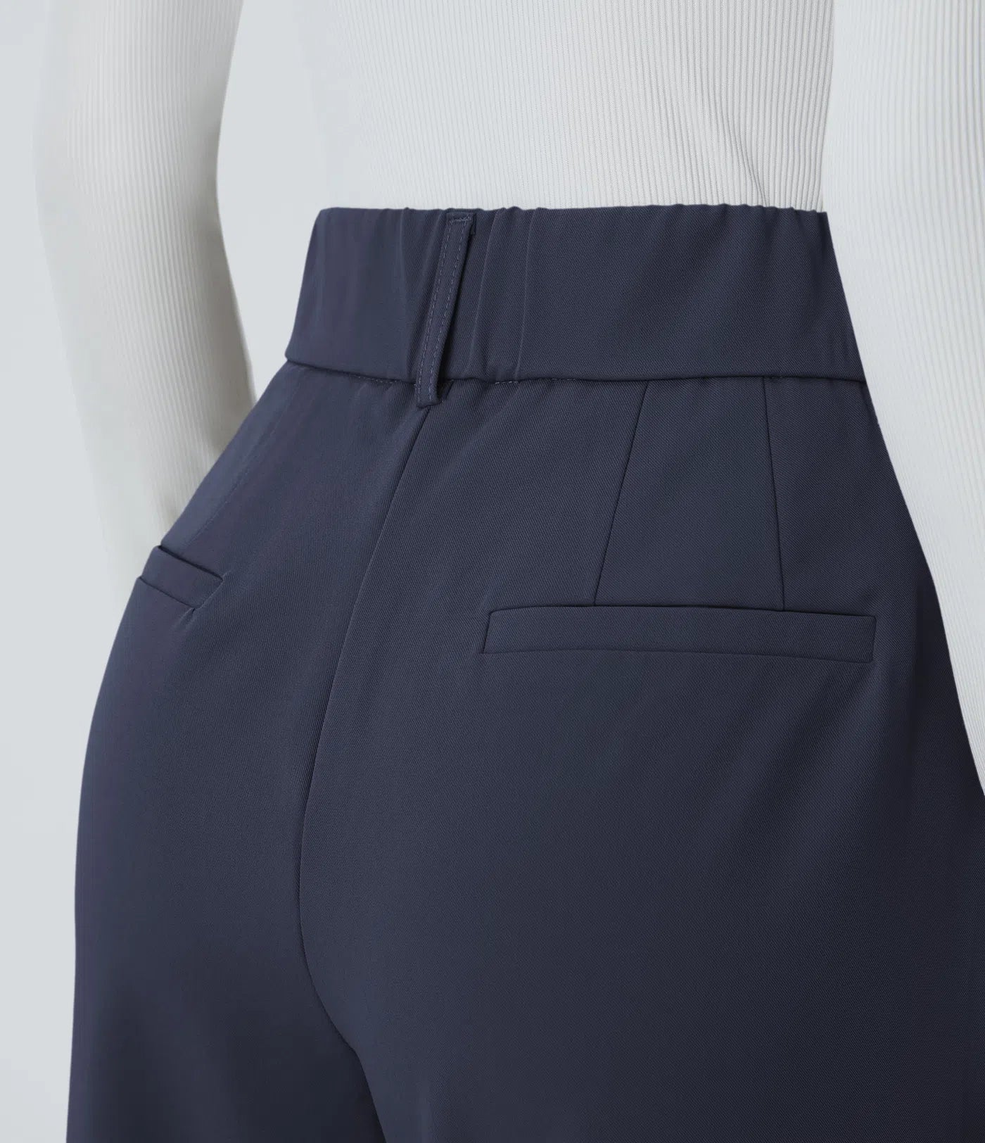 BumFlair - High Waisted Pocket Solid Work Tapered Pants