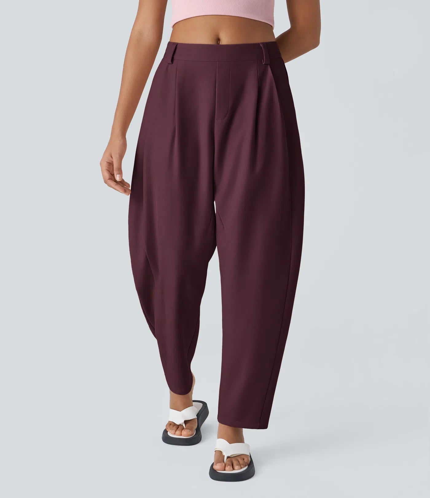 BumFlair – Mid Rise Pocket Barrel Leg Work Pants