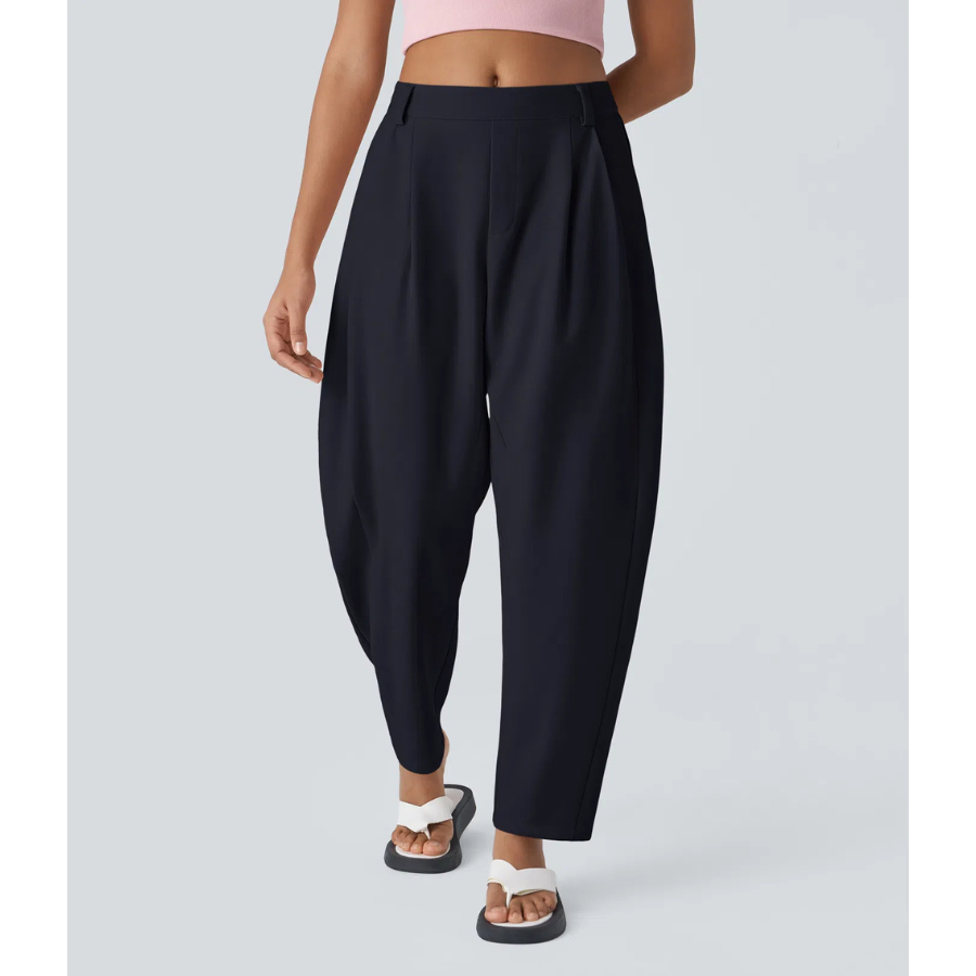 BumFlair – Flexible Comfort Barrel Leg Pants for Women