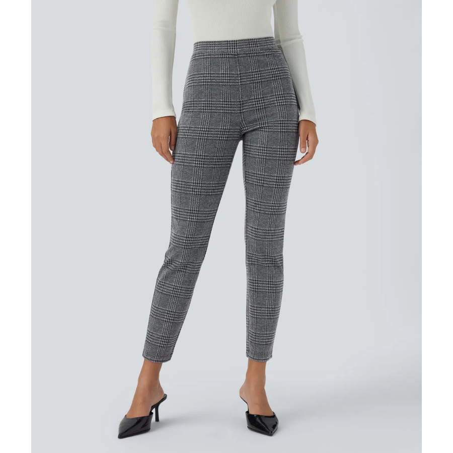 BumFlair – Stretch Comfort Houndstooth Pants for Women