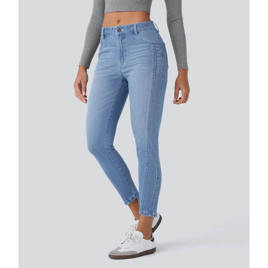 BumFlair – Smooth Comfort Zipper Pocket Jeans for Women