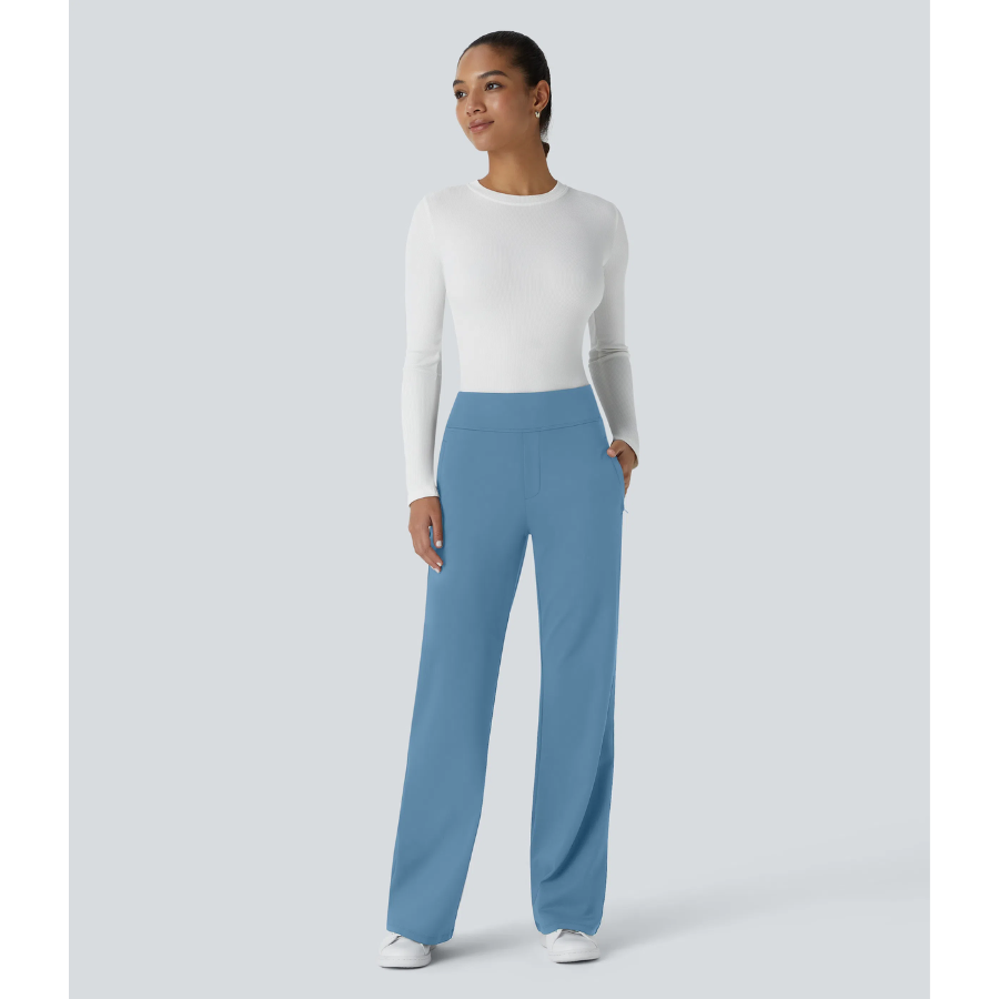 BumFlair - Stretch Comfort Work Flare Pants for Women