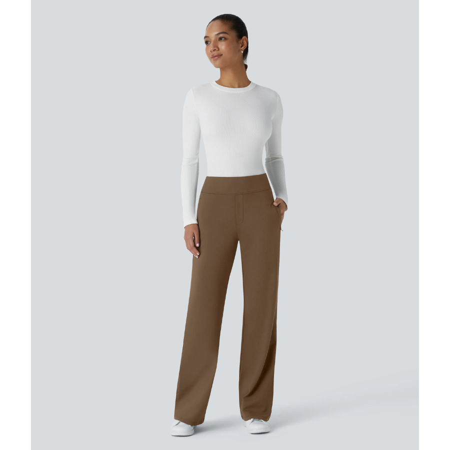 BumFlair - Stretch Comfort Work Flare Pants for Women