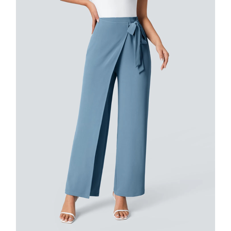 BumFlair - Elegant Fit Wide-Leg Work Pants for Women