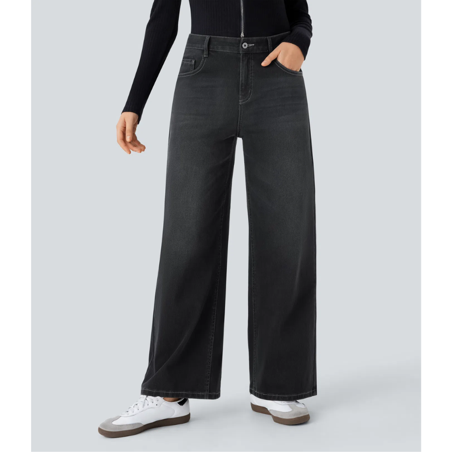 BumFlair - Lightweight Flexible Wide-Leg Casual Jeans for Women