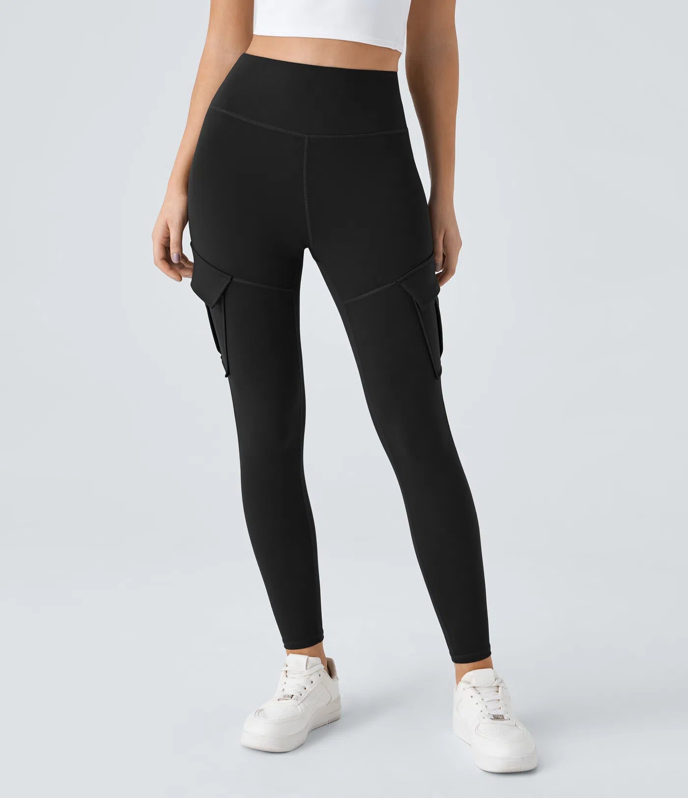 BumFlair - DayStretch High Waisted Cargo Pocket Skinny Yoga Leggings
