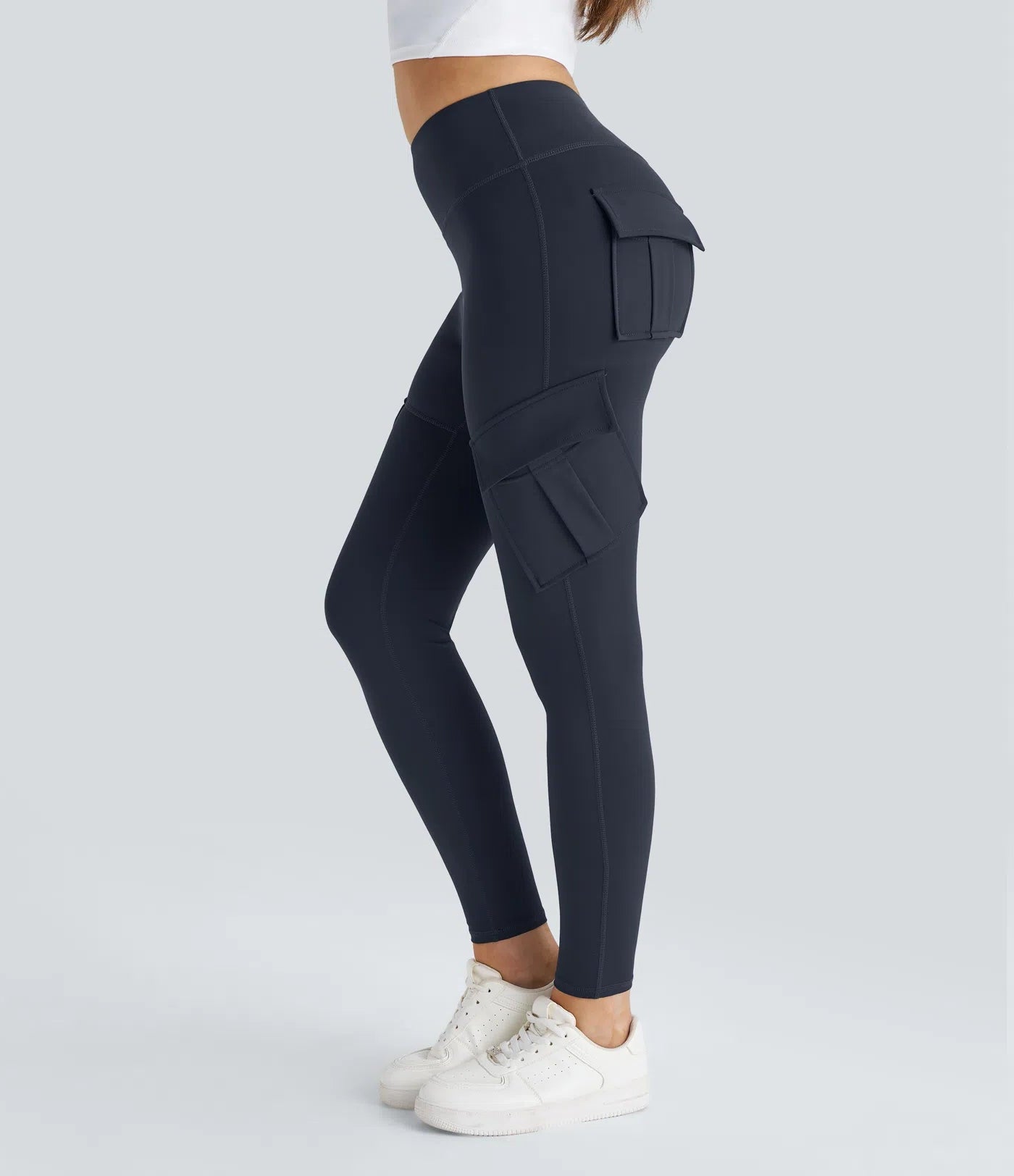 BumFlair - DayStretch High Waisted Cargo Pocket Skinny Yoga Leggings