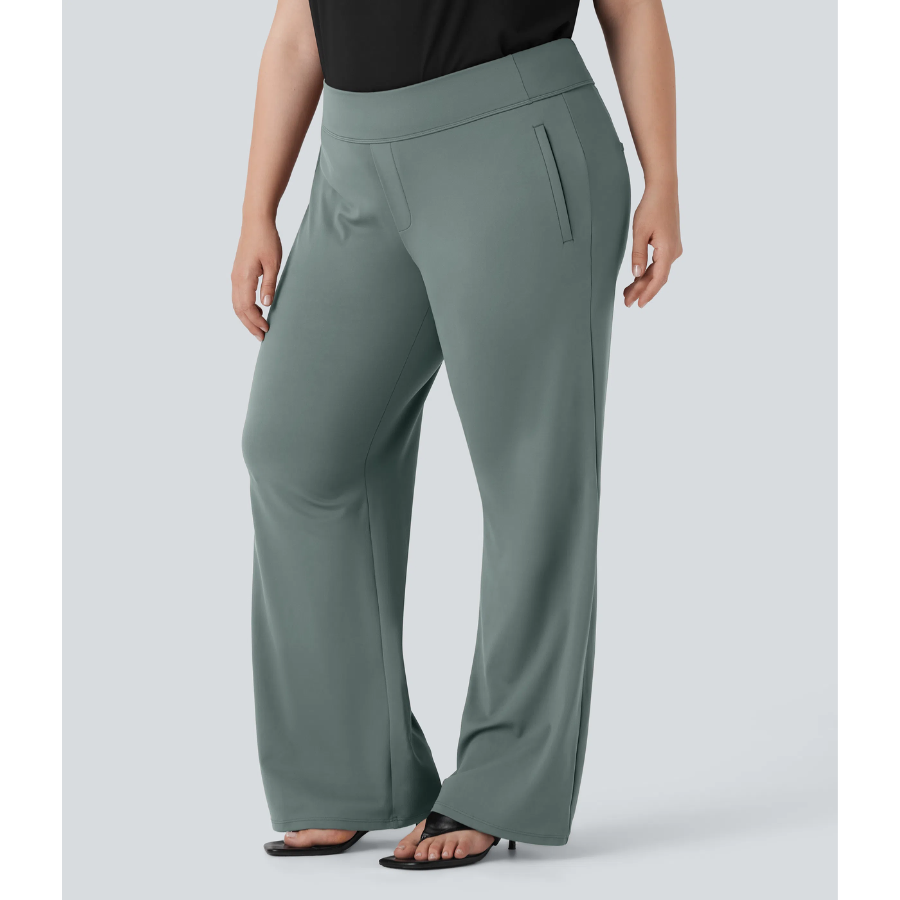 BumFlair - Stretch Comfort Work Flare Pants for Women