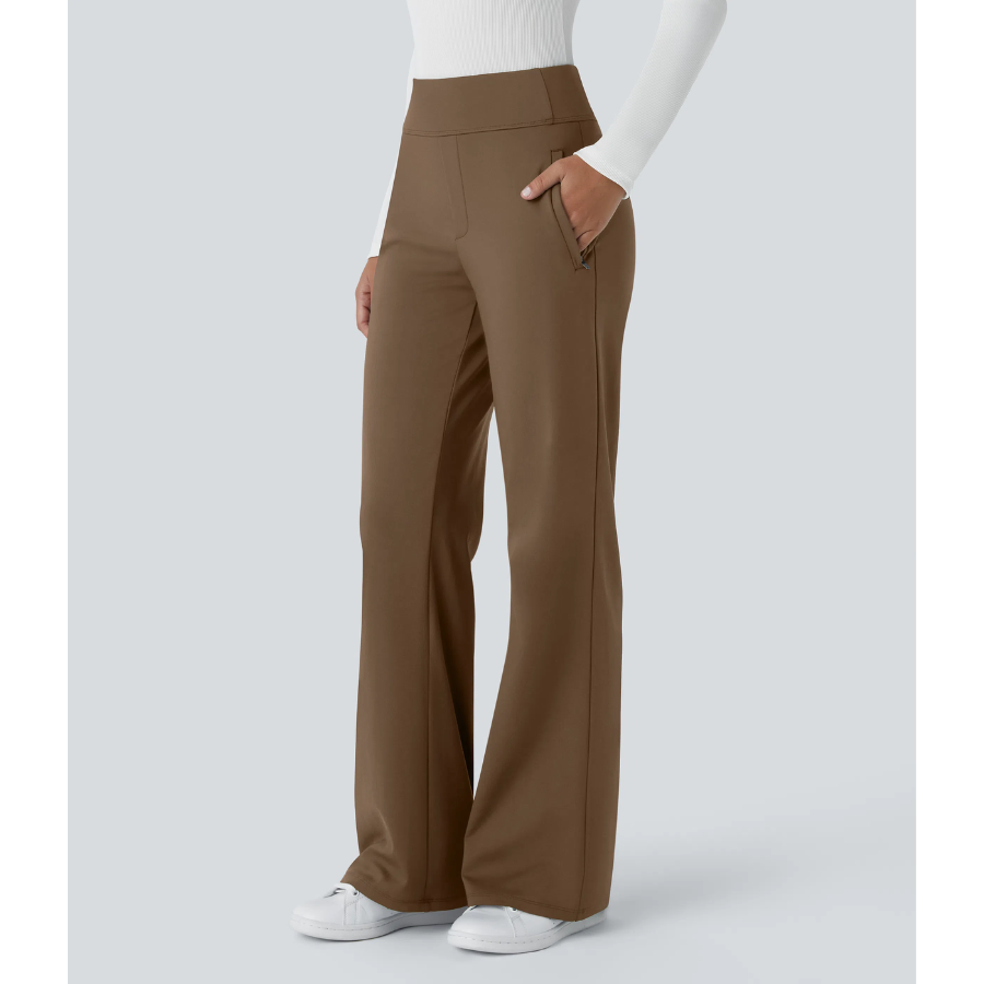 BumFlair - Stretch Comfort Work Flare Pants for Women