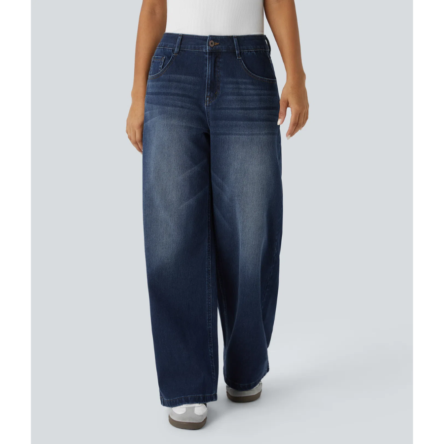 BumFlair - Lightweight Flexible Wide-Leg Casual Jeans for Women