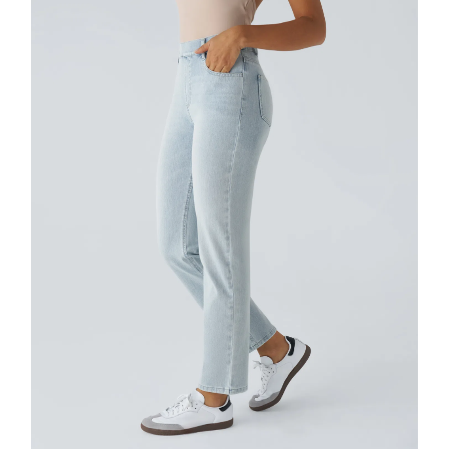 BumFlair - Stretch Comfort Straight-Leg Jeans for Women