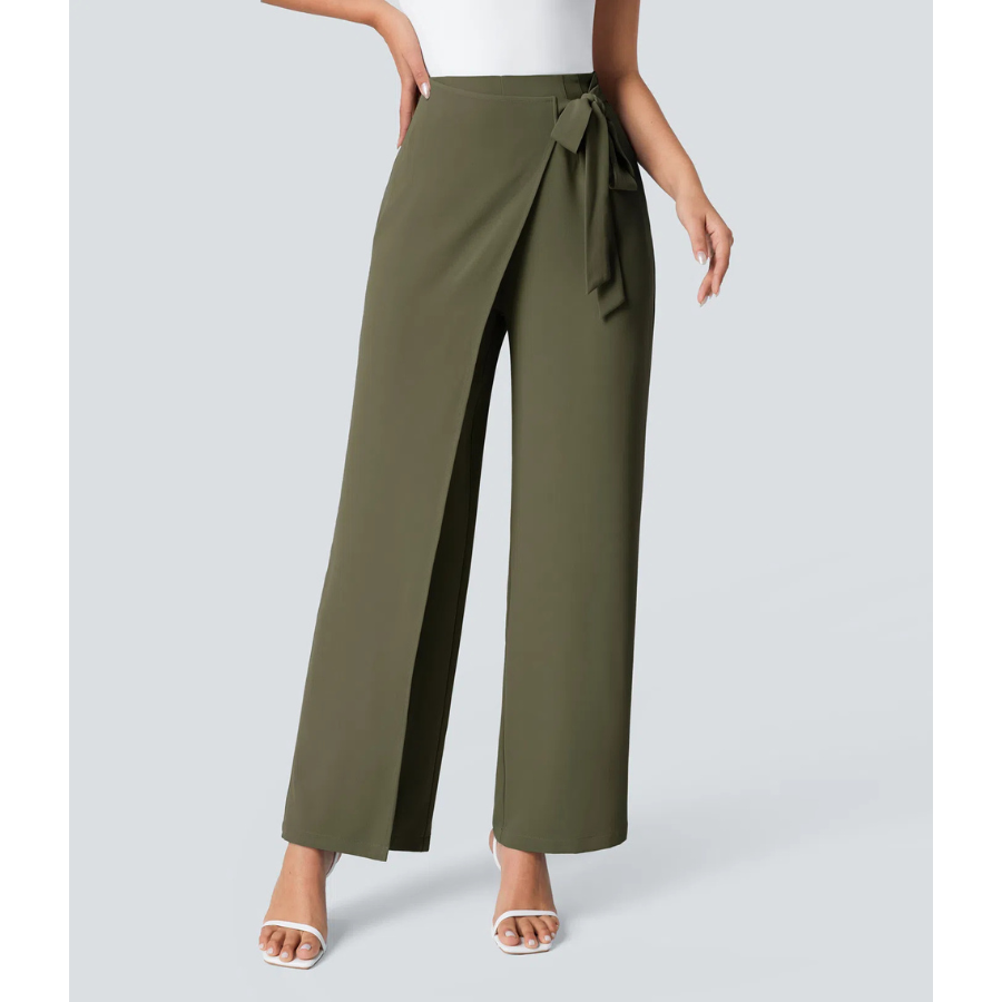 BumFlair - Elegant Fit Wide-Leg Work Pants for Women