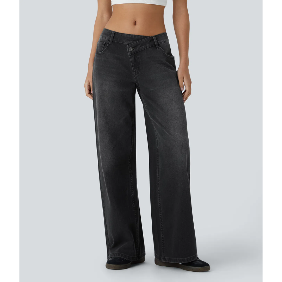 BumFlair - Stretch Comfort Wide-Leg Jeans for Women