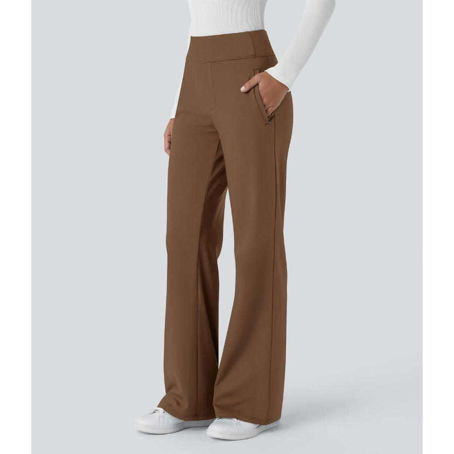 BumFlair - Stretch Comfort Work Flare Pants for Women