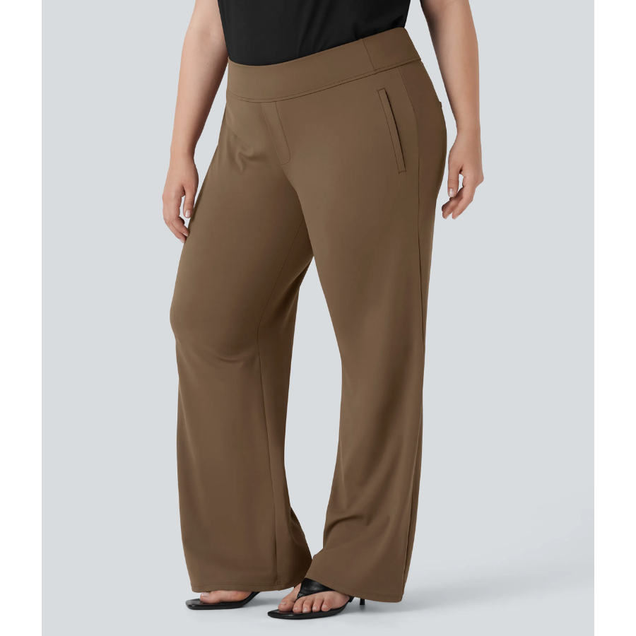BumFlair - Stretch Comfort Work Flare Pants for Women