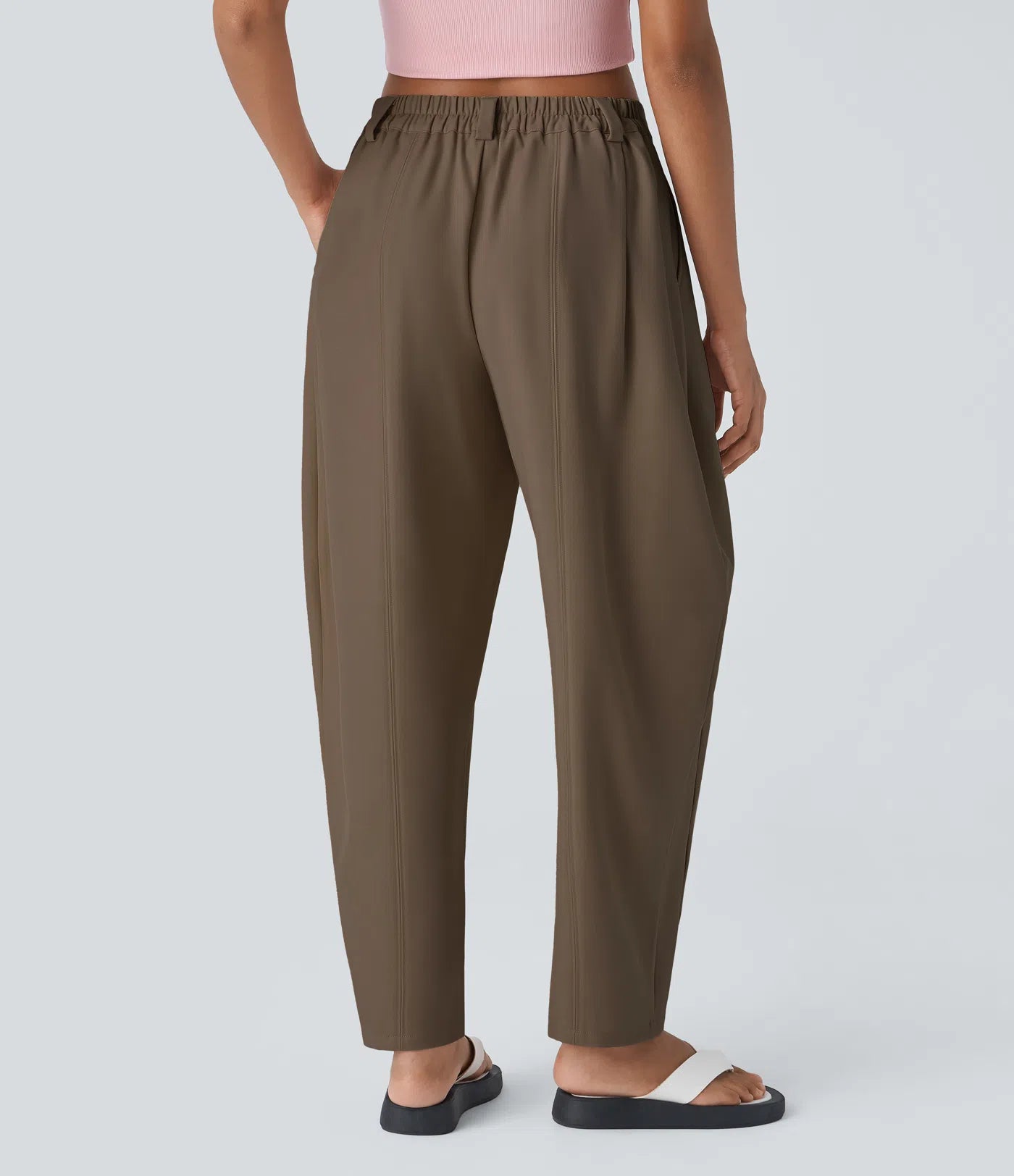 BumFlair – Mid Rise Pocket Barrel Leg Work Pants