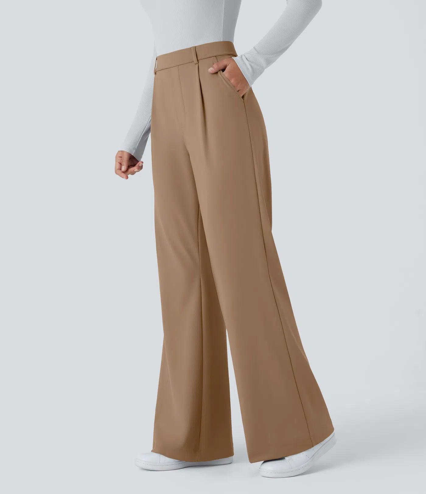 BumFlair - DayStretch High Waisted Pocket Work Flare Pants