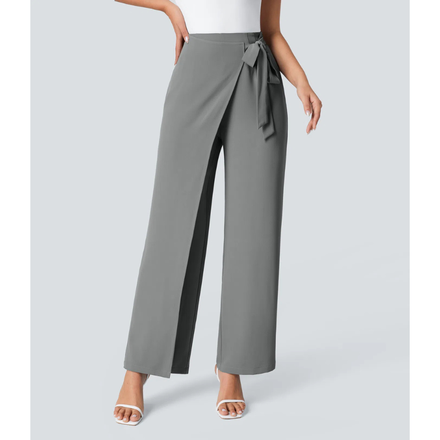 BumFlair - Elegant Fit Wide-Leg Work Pants for Women